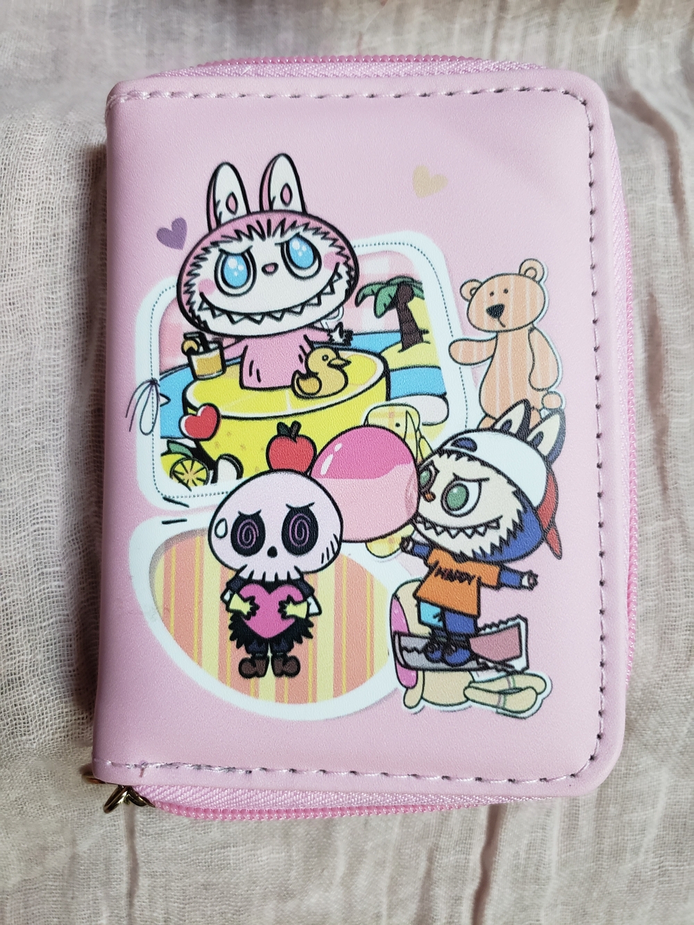 Pink Labubu Small Pets Wallet